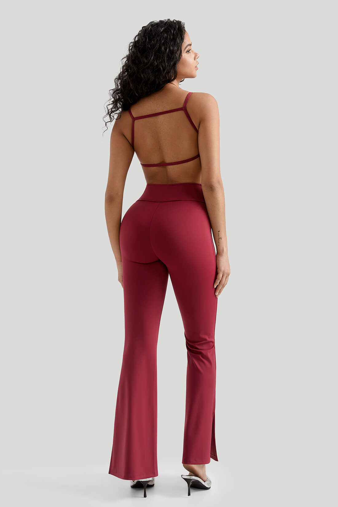 Backless Sexy 2Pcs Flare Leg Set