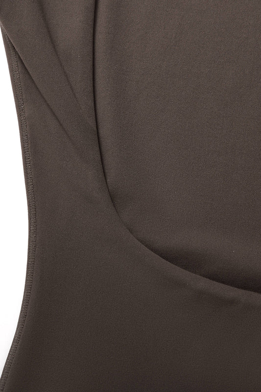 Solid Color Slim Fit Cropped T-Shirt