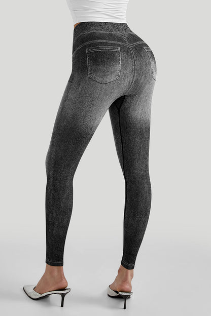 Faux Denim Legging