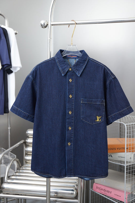 250325 New high quality rope letter embroidered denim jacket